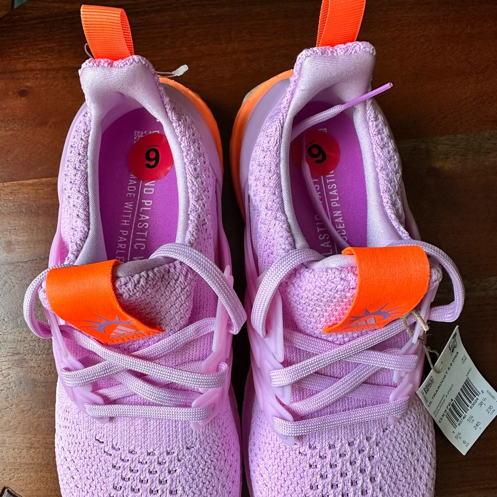 Adidas ULTRABOOST 5.0 DNA RUNNING SHOES SNEAKERS Bliss Lilac / Beam Orange - Picture 9 of 17